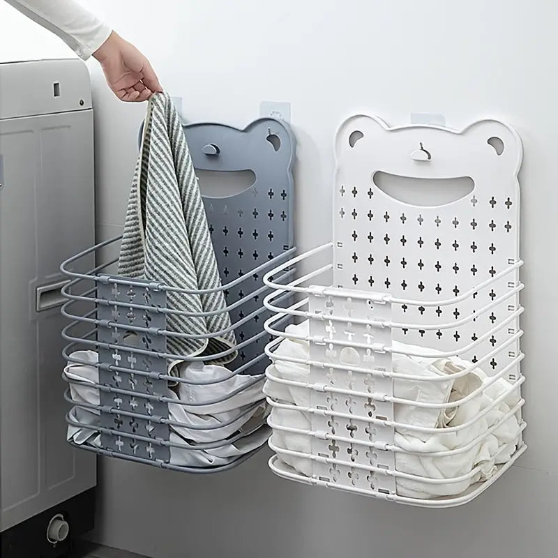Large Waterproof Wall-Hanging Laundry Basket for Storage
