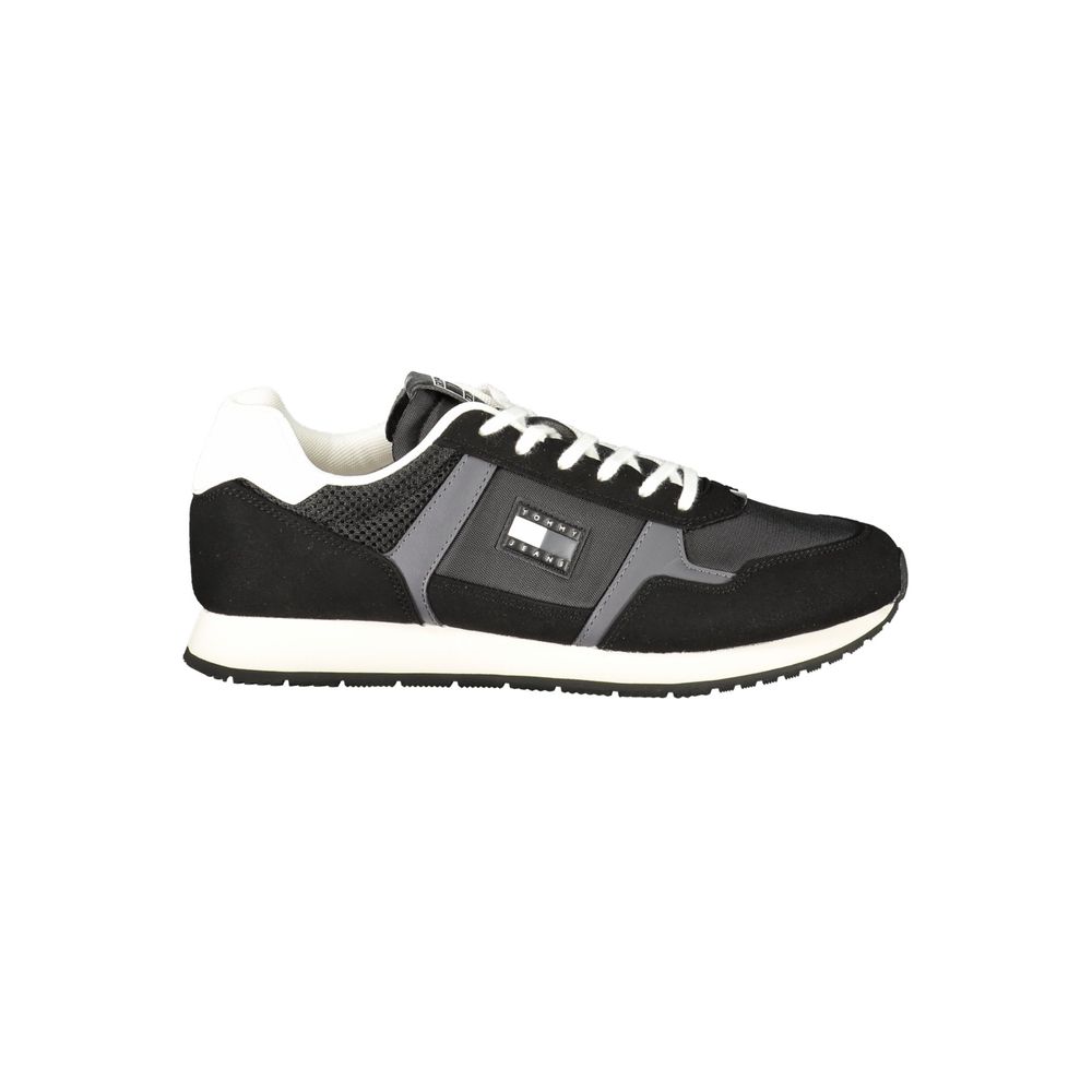 Tommy Hilfiger Nero Polyurethane Men Sneaker