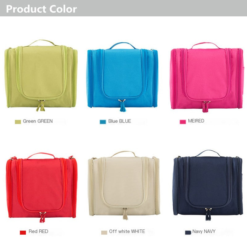 Waterproof Nylon Travel Organizer Bag for Toiletries