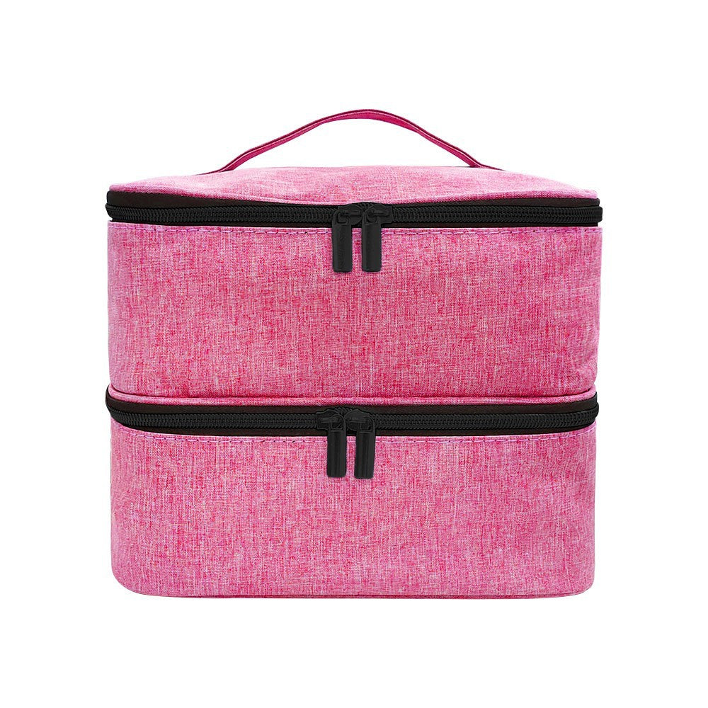 Portable Nail Polish Organizer with Dual Compartments
