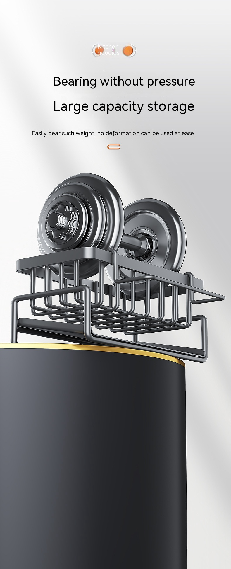 Multifunctional Kitchen Sink Organizer with Draining Rack