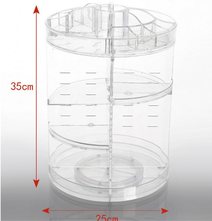 Acrylic Rotating Makeup Organizer Storage Rack