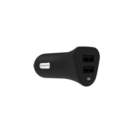 Griffin PowerJolt 24W USB Car Charger - Cigarette Lighter USB Charger - Portable Charging Device for Car Charging Port - USB-A to Lightning Cable for Smartphones + Tablets with LED Status Indicator