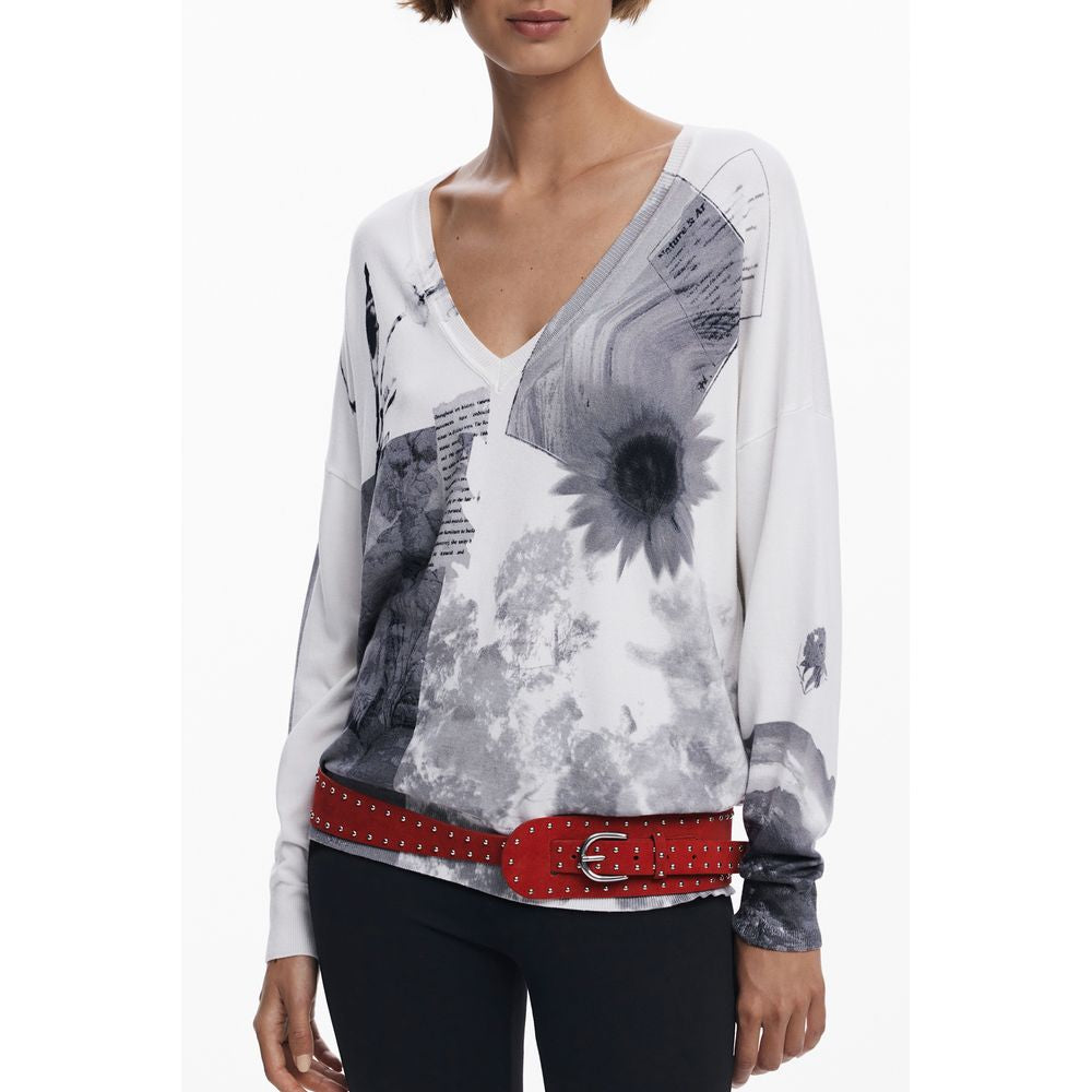 Desigual White Viscosa Women's Jersey