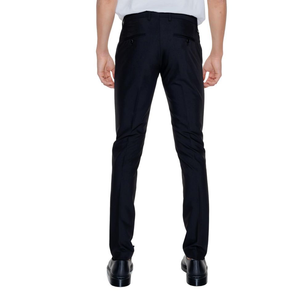 Antony Morato Black Polyester Dress Pants