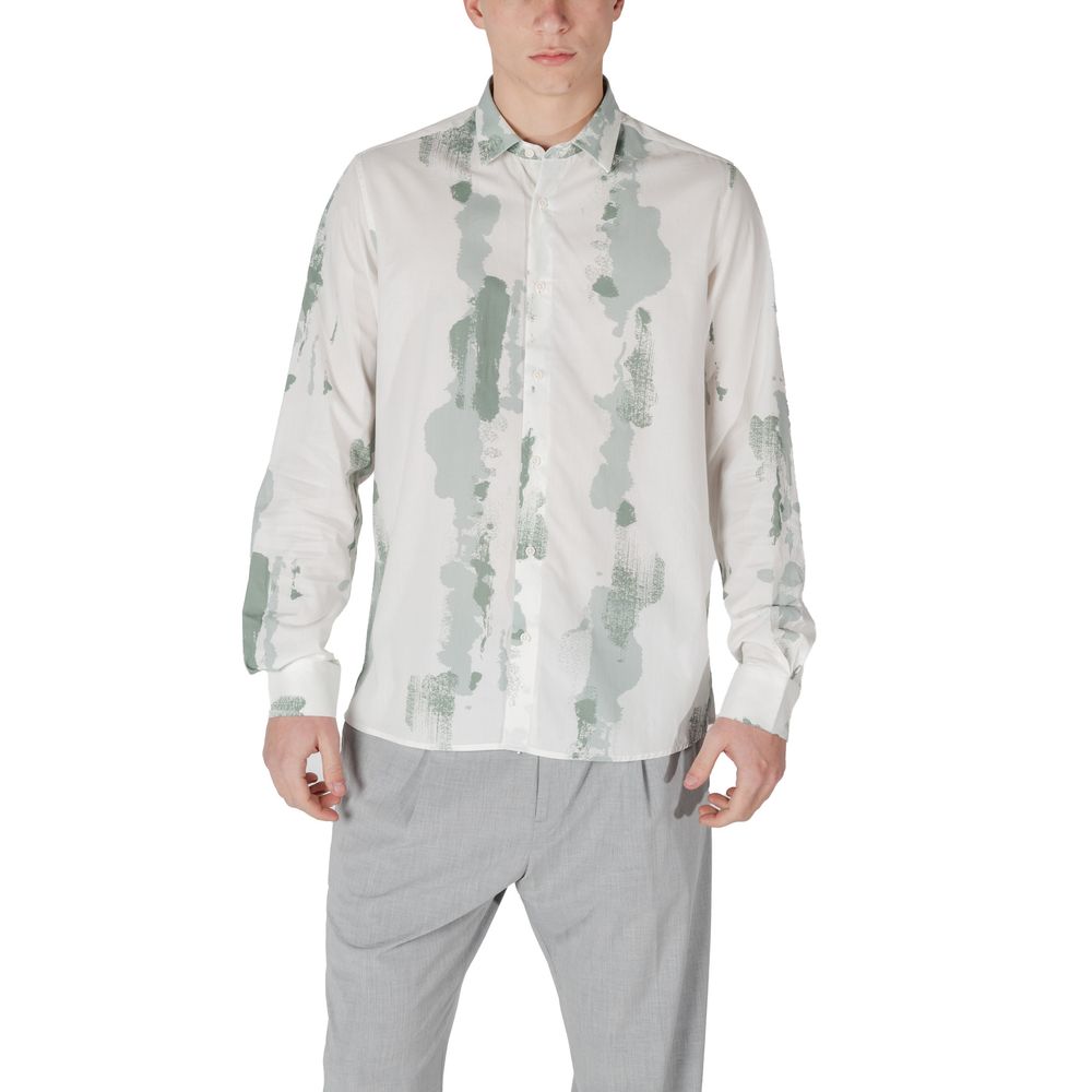 Antony Morato Bicolor Viscose Pattern Shirt