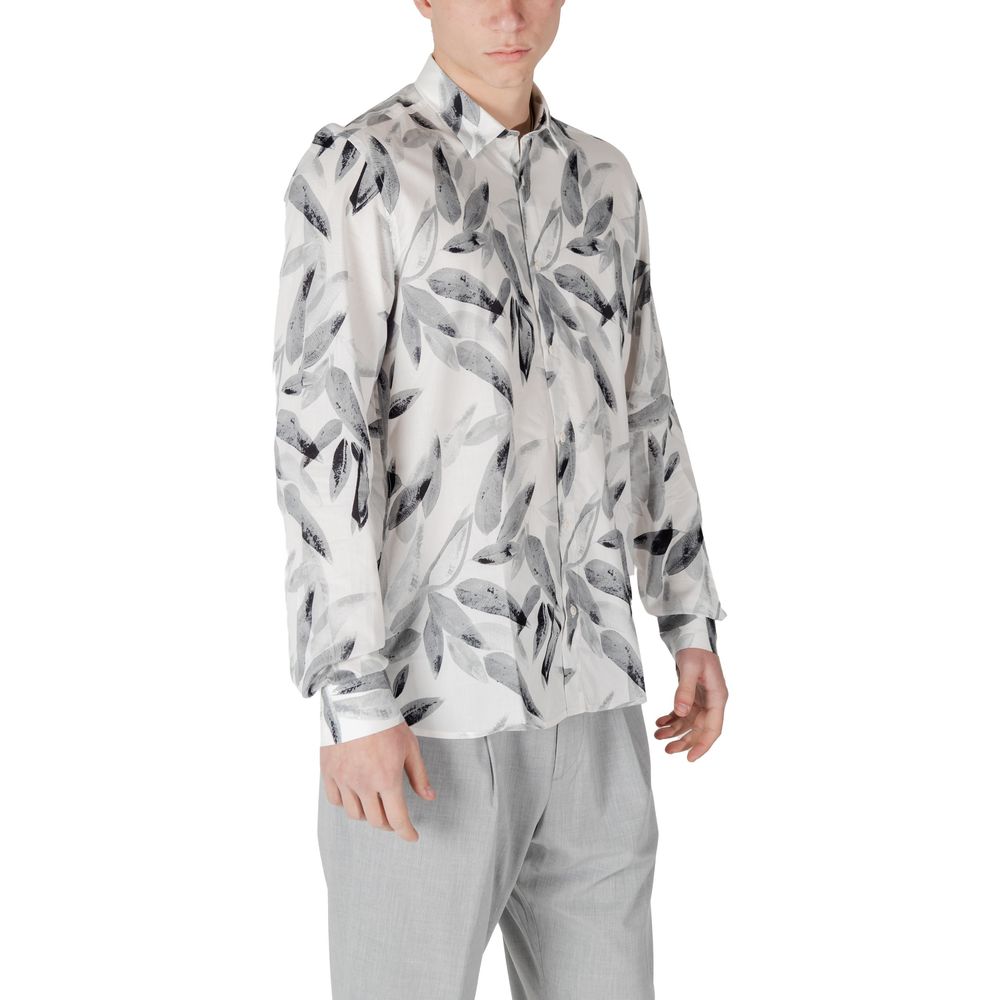 Antony Morato White Viscose Pattern Shirt
