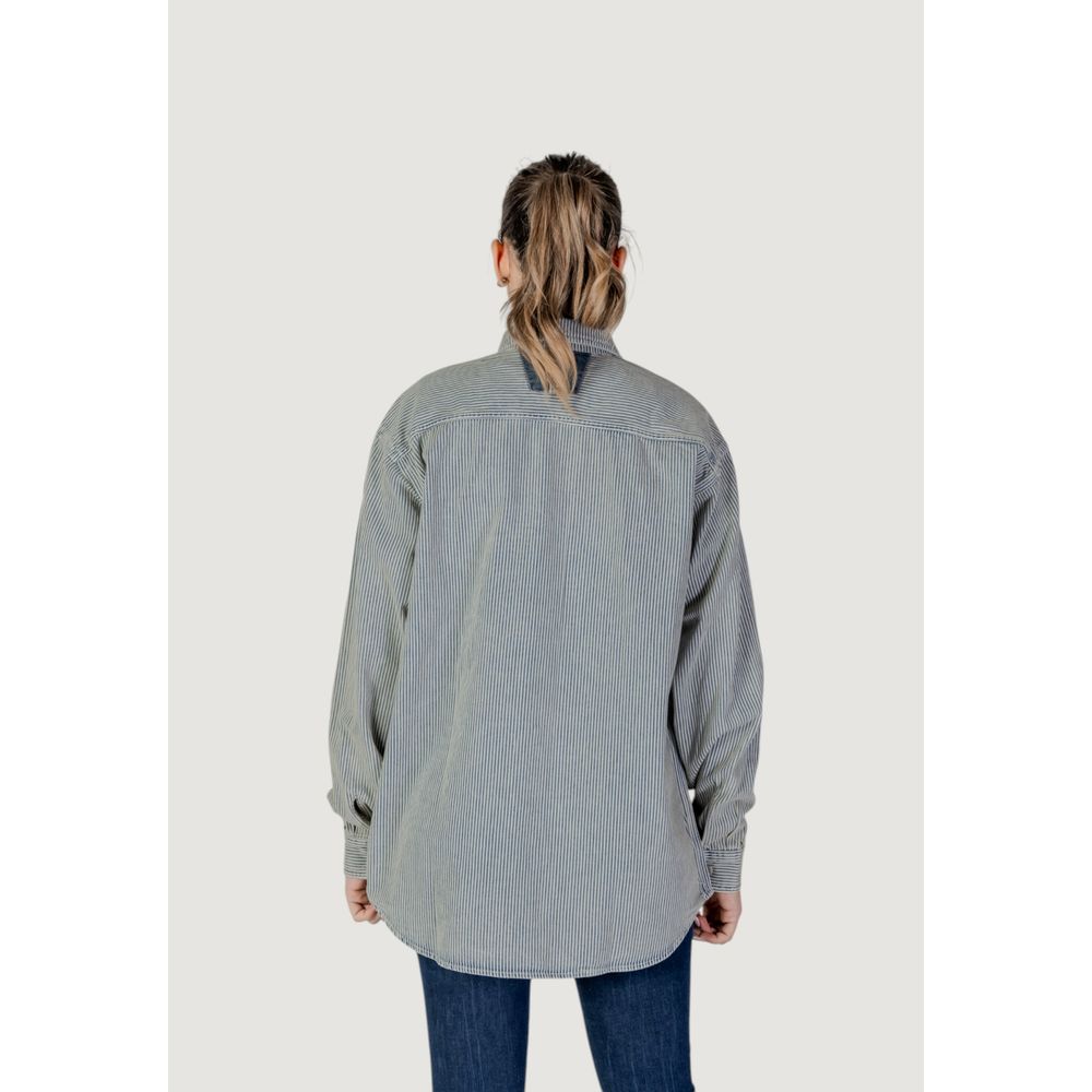 Replay Blue Cotton Blouse