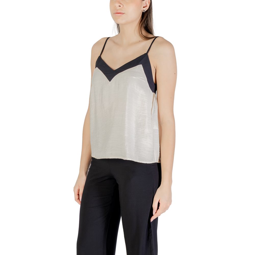 Vero Moda Beige Nylon Top