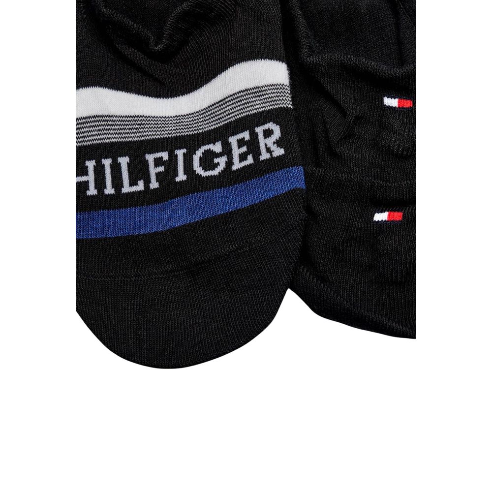 Tommy Hilfiger Black Cotton Socks