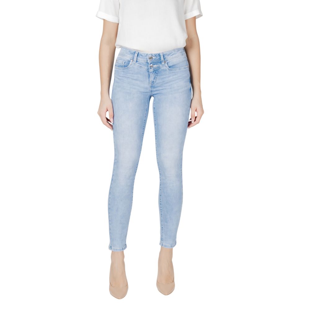 Street One Light Blue Cotton Skinny Jeans