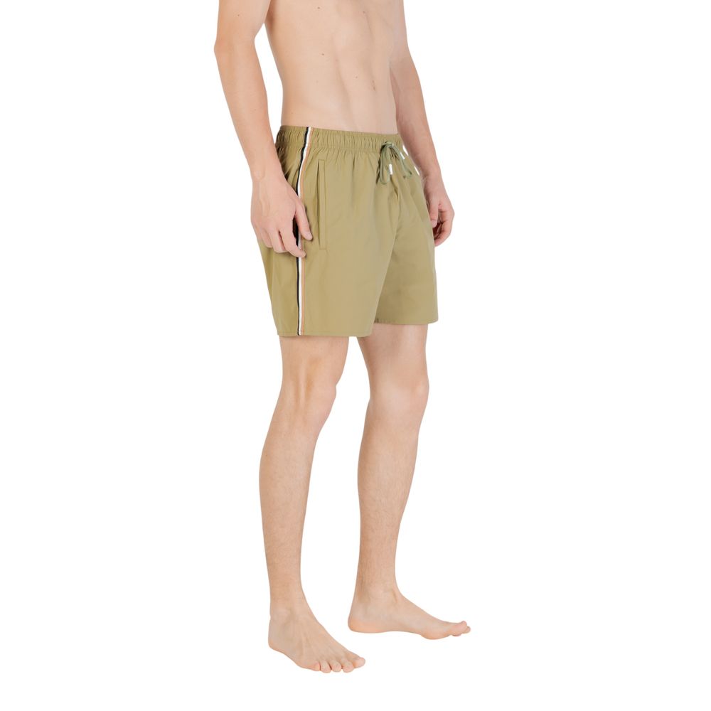 Hugo Boss Green Polyester Swim Shorts
