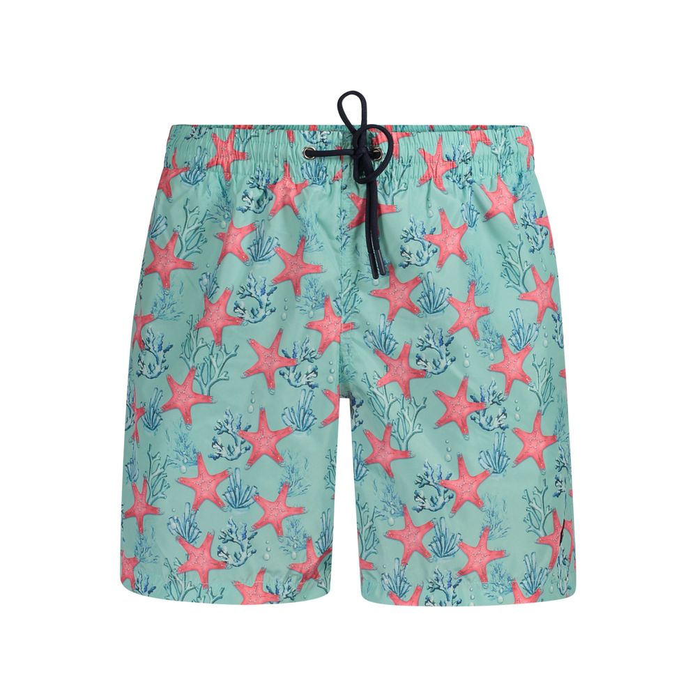 Norway 1963 Azzurro Polyester Men's Swim Boxer