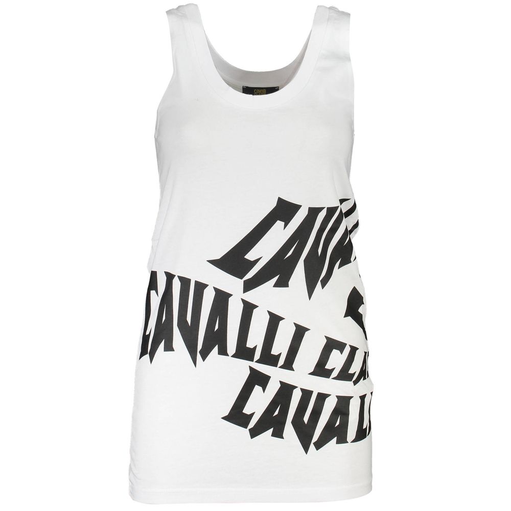 Cavalli Class White Cotton Women Tank Top