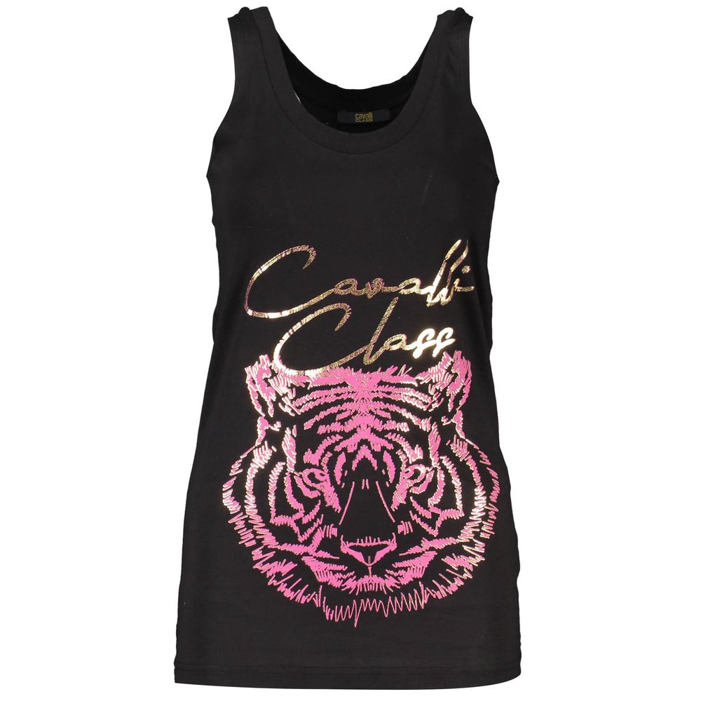 Cavalli Class Black Cotton Women's Tank Top