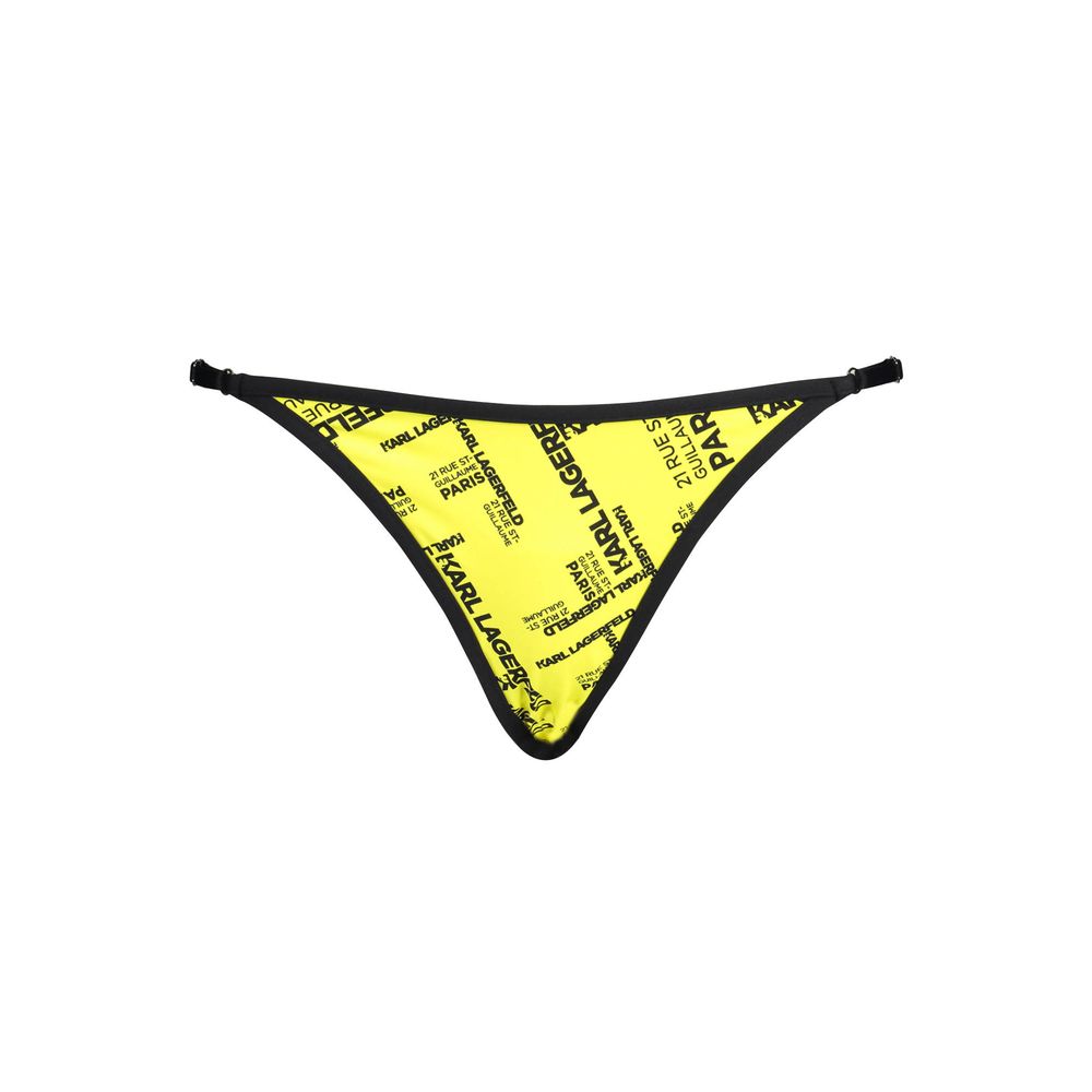 Karl Lagerfeld Yellow Polyamide Women's Swim Brief