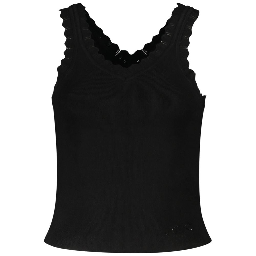 Guess Jeans Black Viscose Women's Tank Top