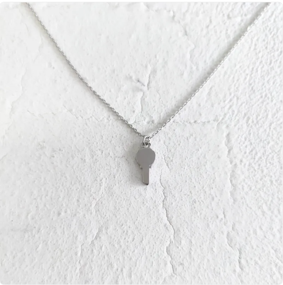 Simple Key Lock Clavicle Necklace
