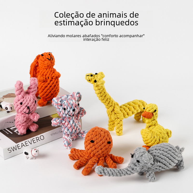 Pet Toy: Chew Rope Animal Shape for Dogs