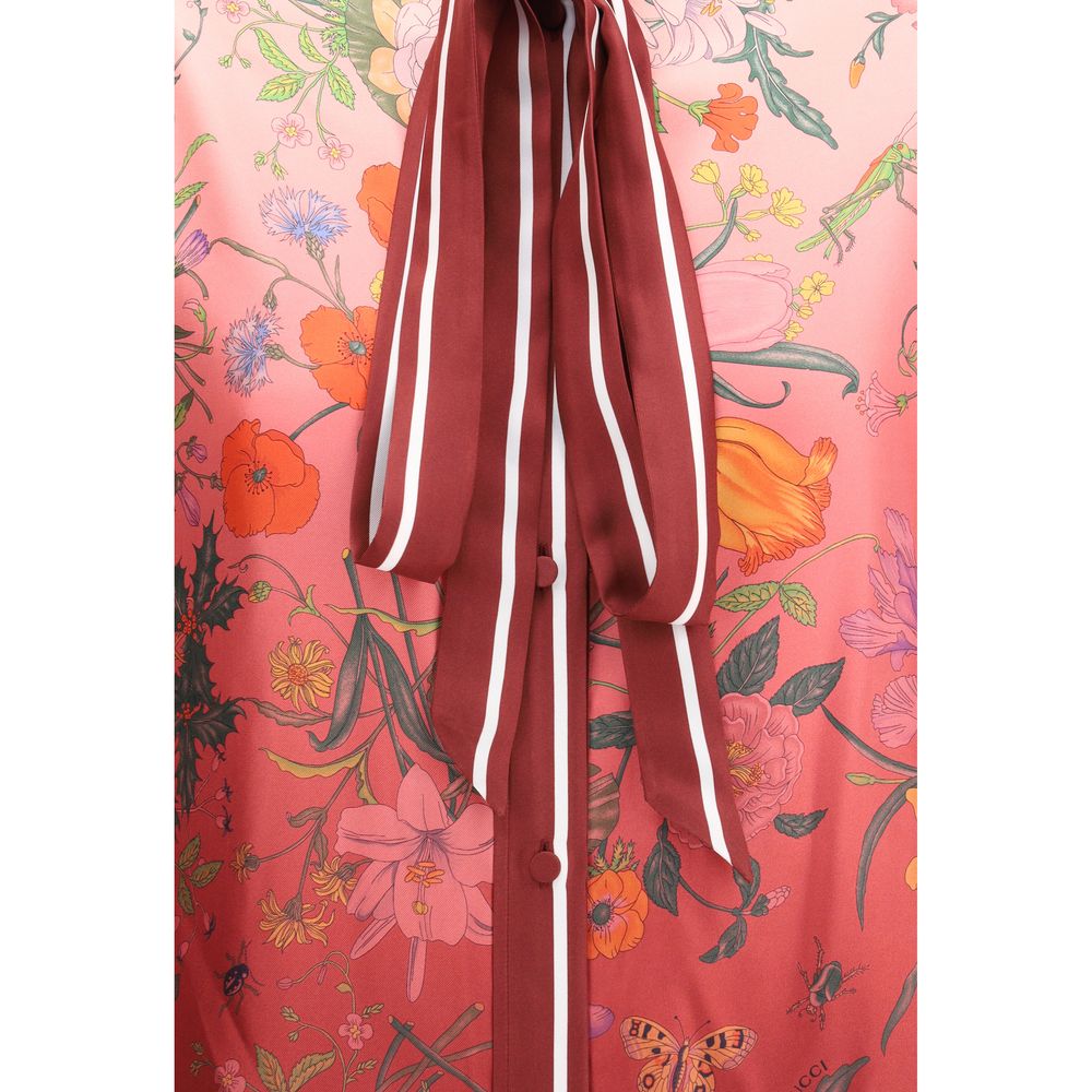 Gucci Multicolor Silk Pattern Shirt