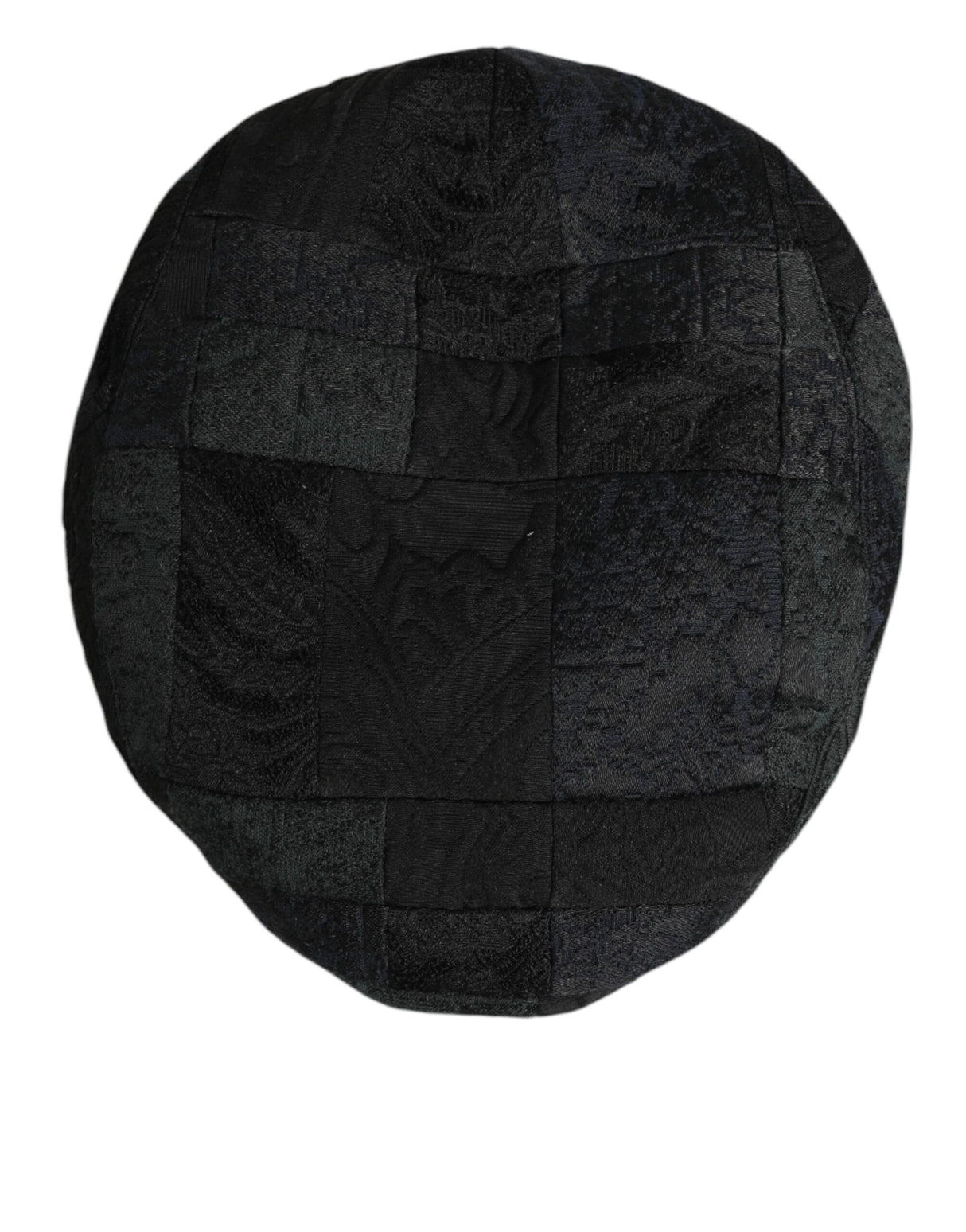 Dolce & Gabbana Black Polyester Newsboy Men Cloth Capello Hat