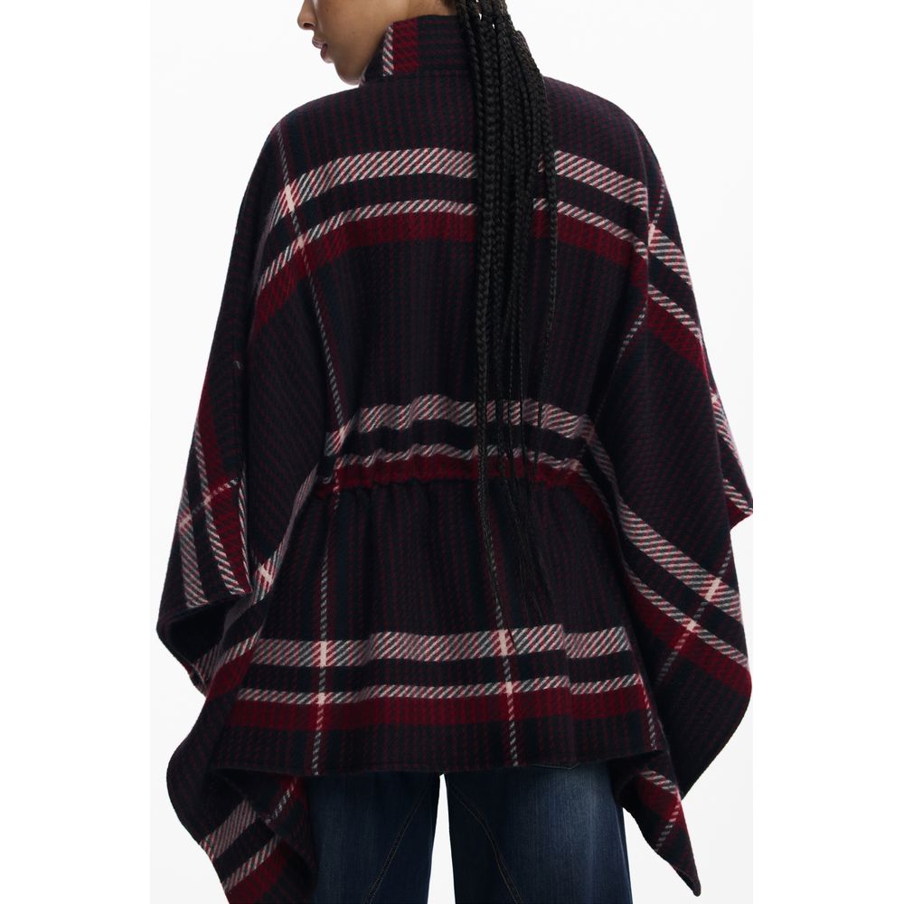 Desigual Black Polyester Women Poncho