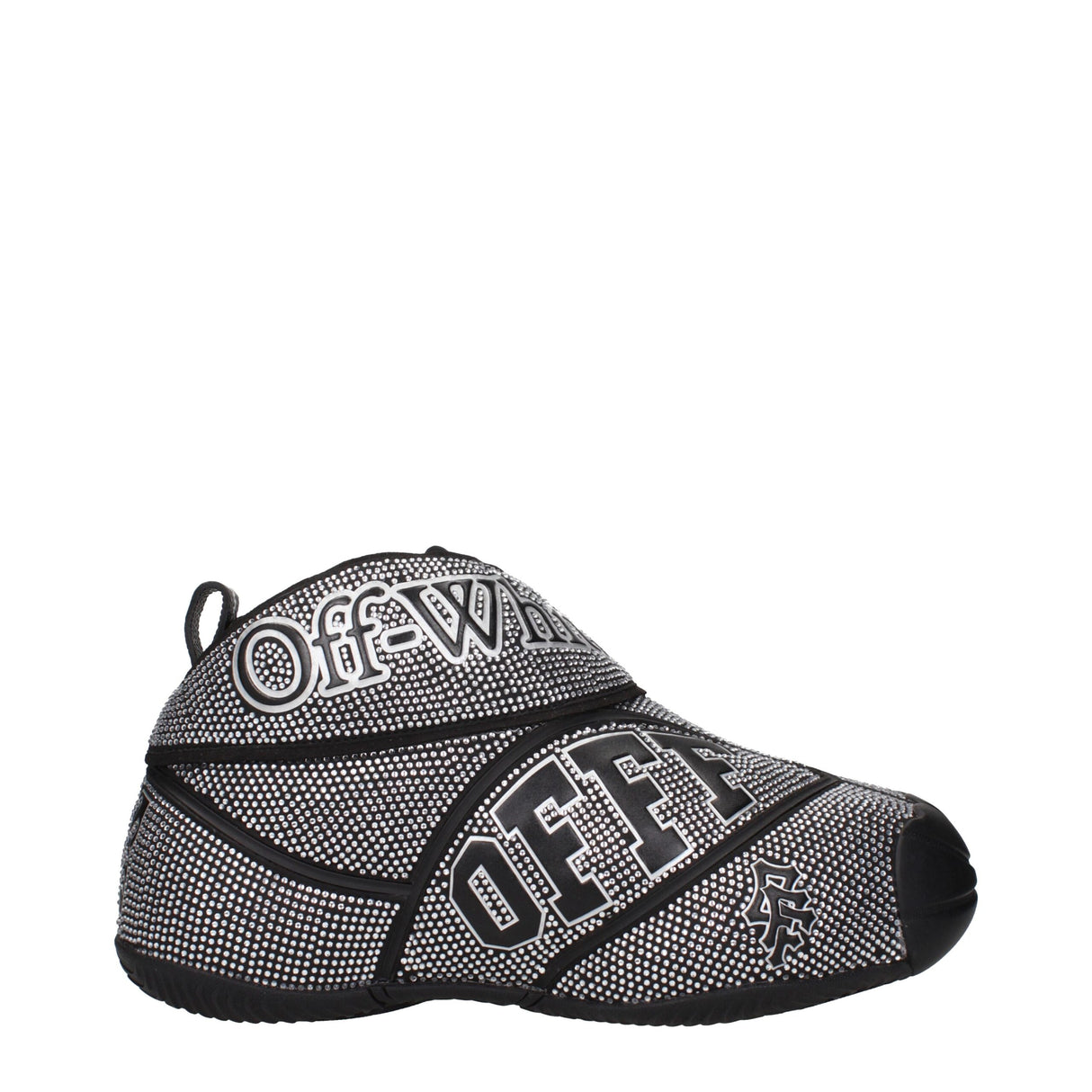 Off-White Black Cotton Sneakers