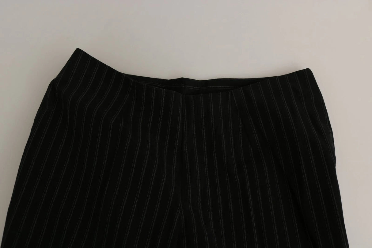 BENCIVENGA Black High Waist Straight Dress Trouser Pants