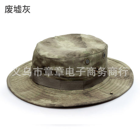Camouflage Outdoor Round Brim Hat for Hiking