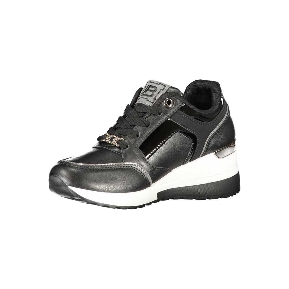 Laura Biagiotti Black Polyurethane Women Sneaker