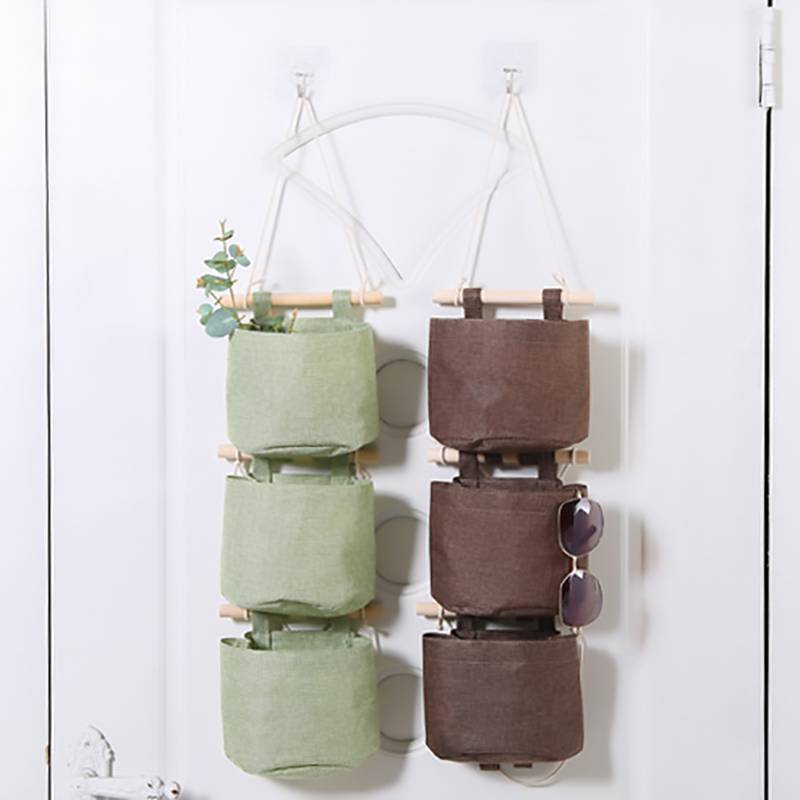Wall-Mounted Multi-Grid Storage Bags for Home Decor