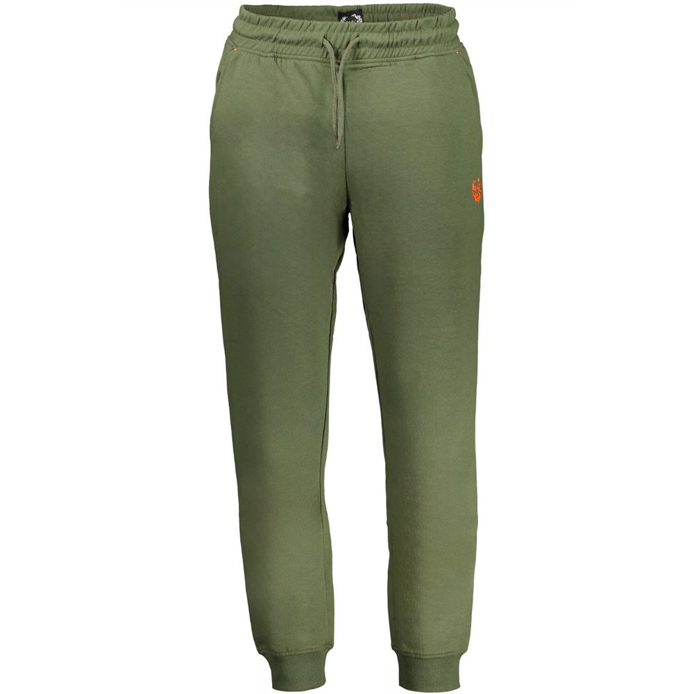 Gianmarco Venturi Verde Cotton Men's Tracksuit Pants