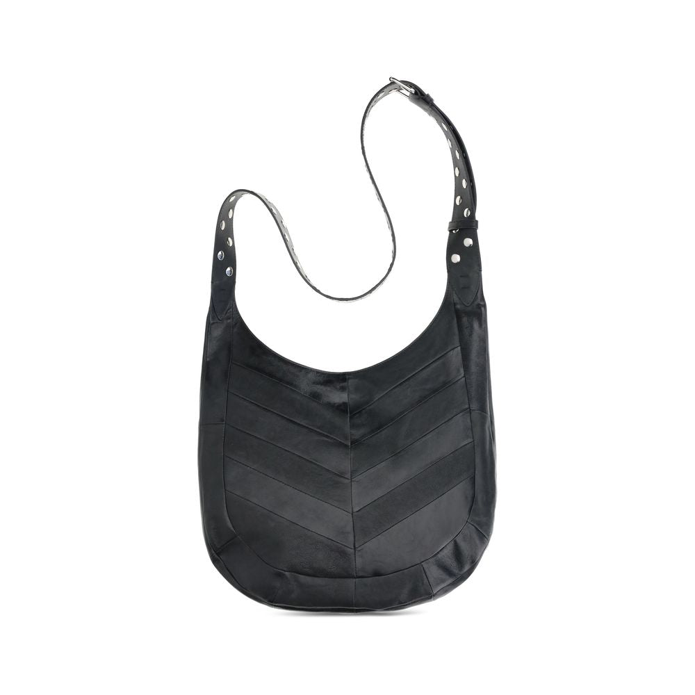Valentino Garavani Black Leather Shoulder Bag