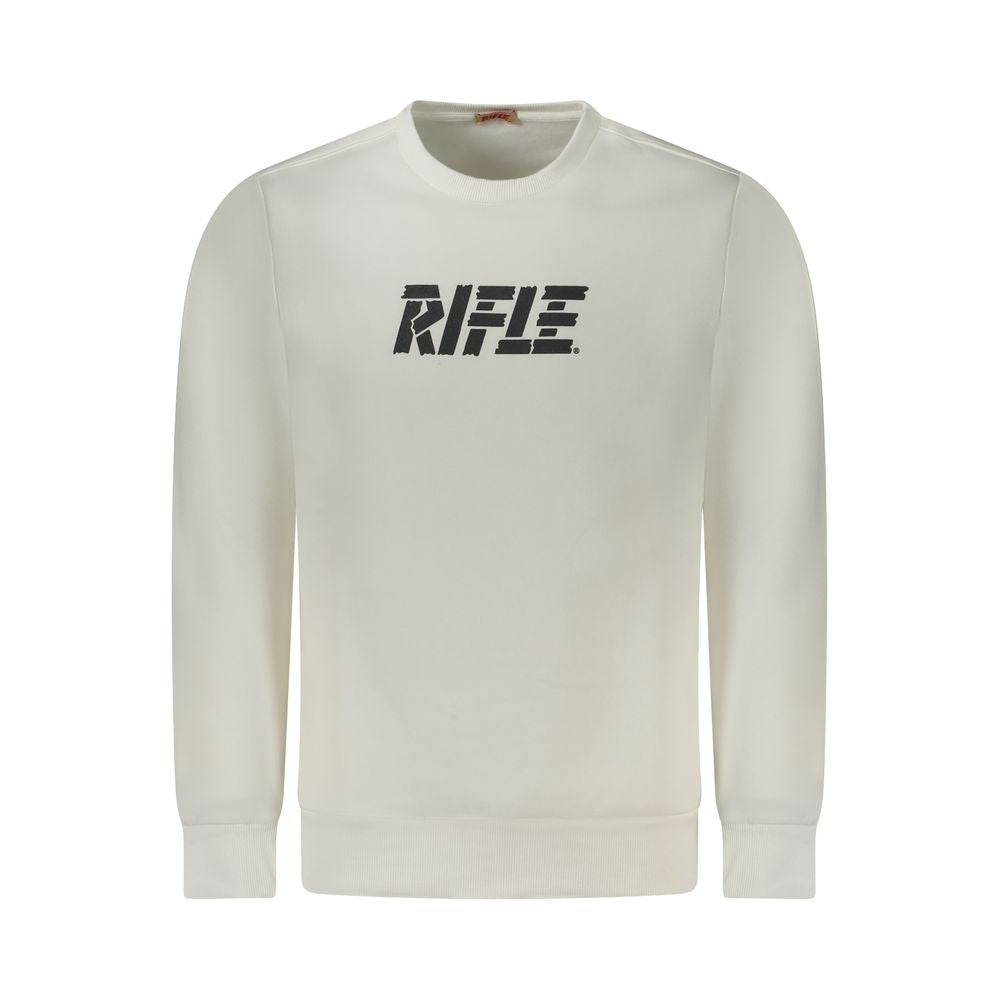 Rifle White Cotton Men Sweatshirt