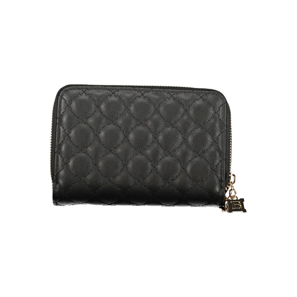Laura Biagiotti Black Polyurethane Women Wallet