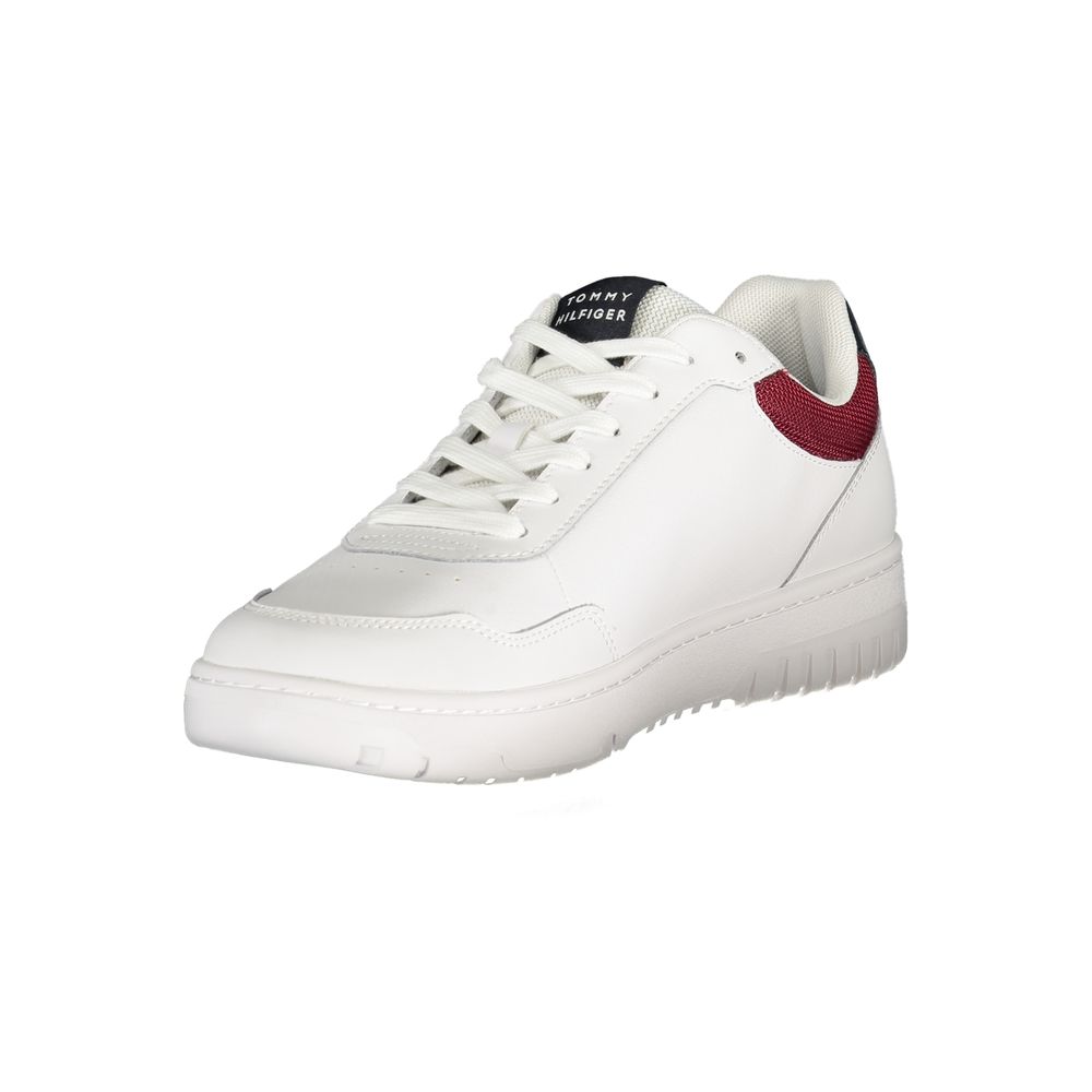 Tommy Hilfiger Bianco Polyurethane Men Sneaker