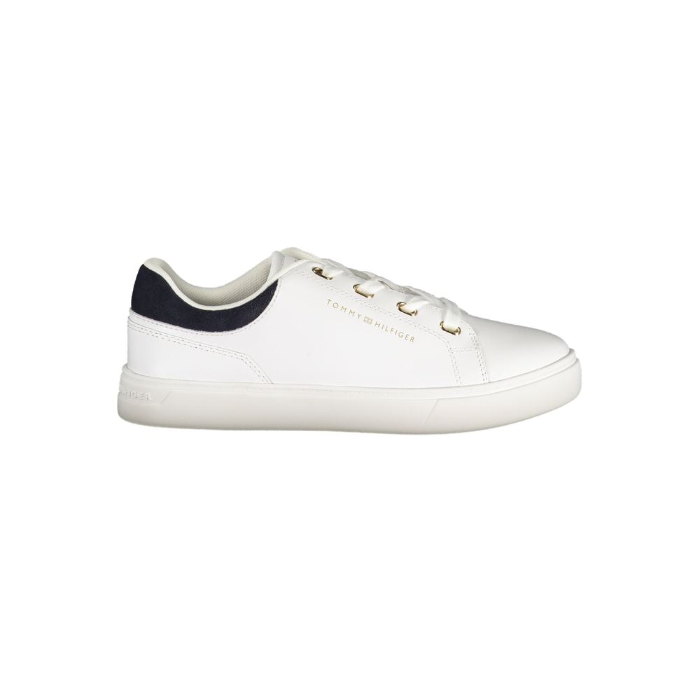 Tommy Hilfiger Bianco Polyurethane Women Sneaker