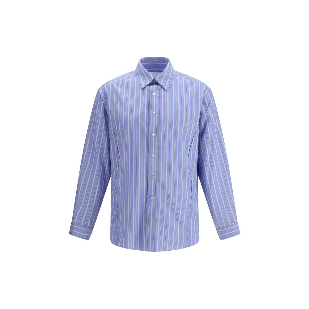 Margiela Blue Cotton Pattern Shirt