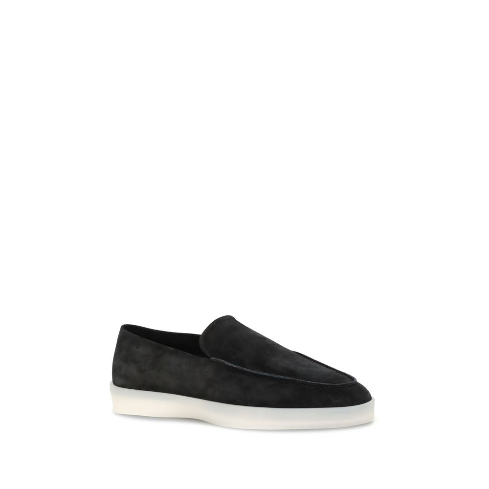 Fear Of God Black Leather Slip-On Loafers
