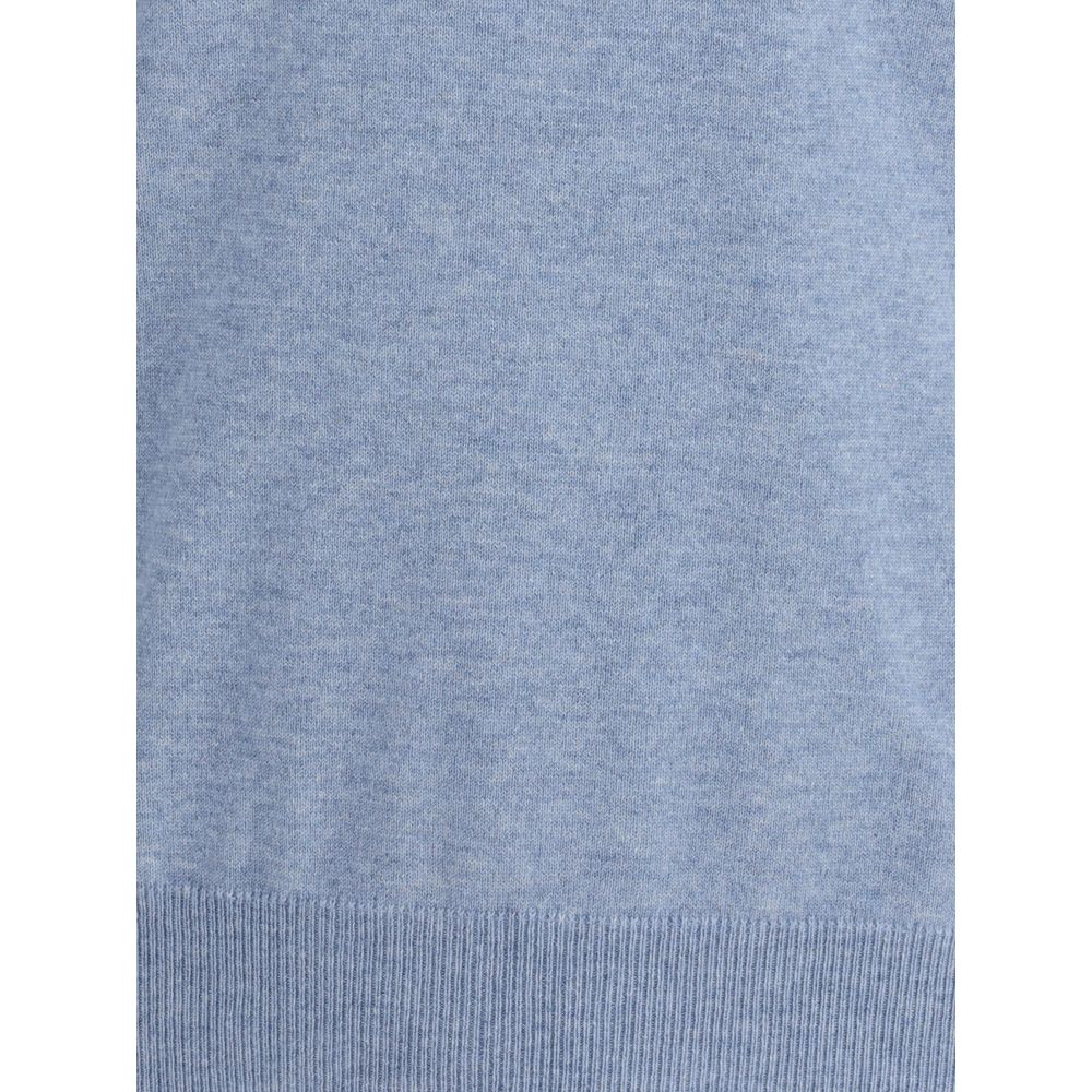 Brunello Cucinelli Light Blue Cashmere Cashmere Sweater