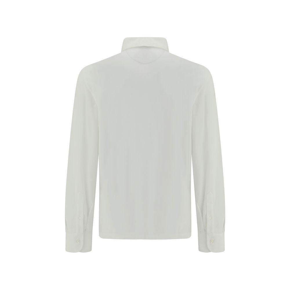 Brunello Cucinelli White Cotton Dress Shirt