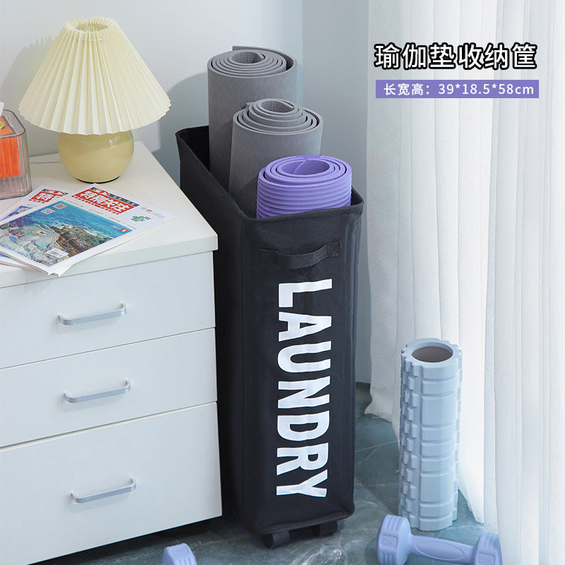 Yoga Mat Storage Organizer with Large Racket Basket
