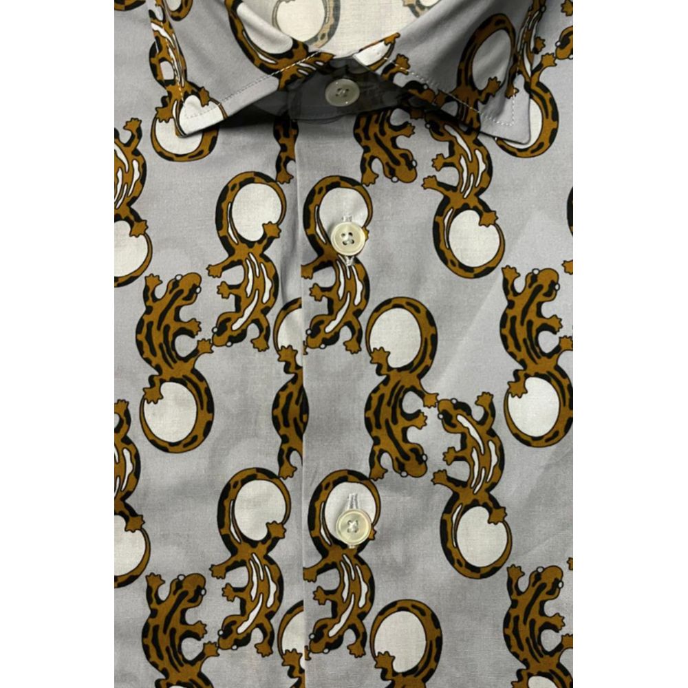 Bagutta Multicolor Cotton Men Shirt