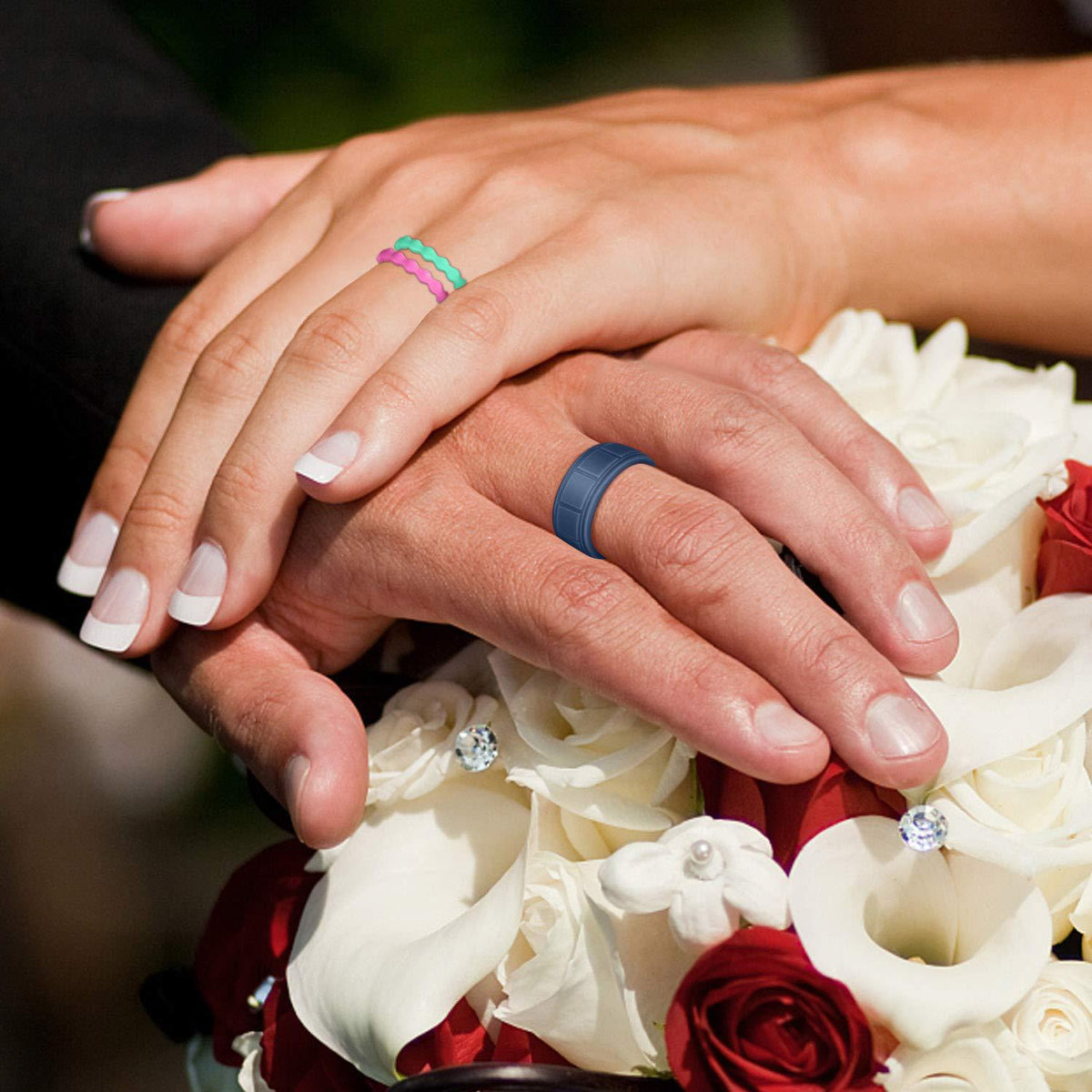 7-Color Silicone Rings - Trendy Sports Accessories