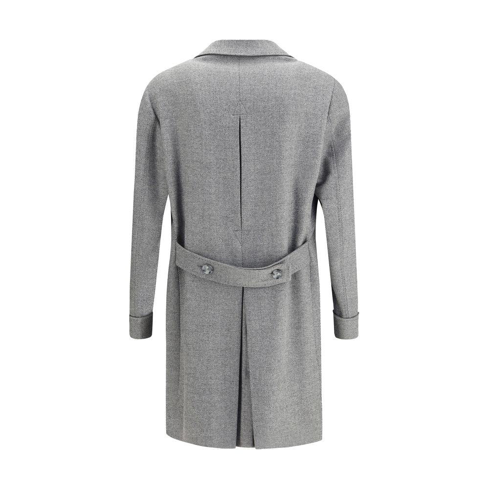 Gi Capri Gray Fleece Wool Coat