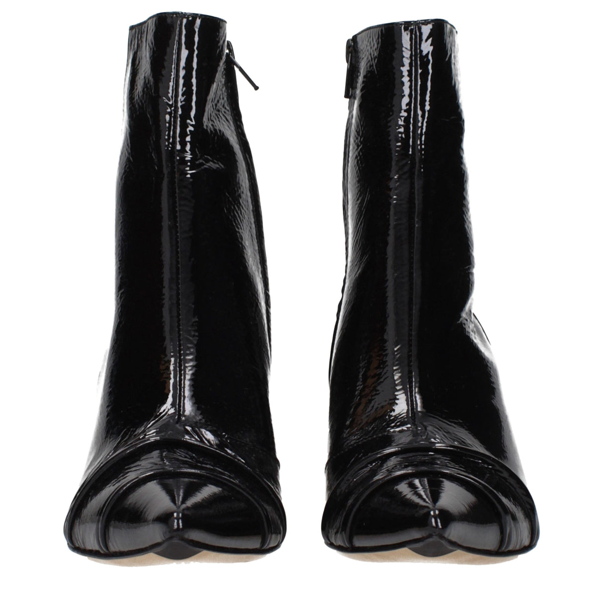 Maison Margiela Black Leather Ankle Boots