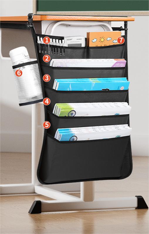 Desk Side Book Storage Bag for Students