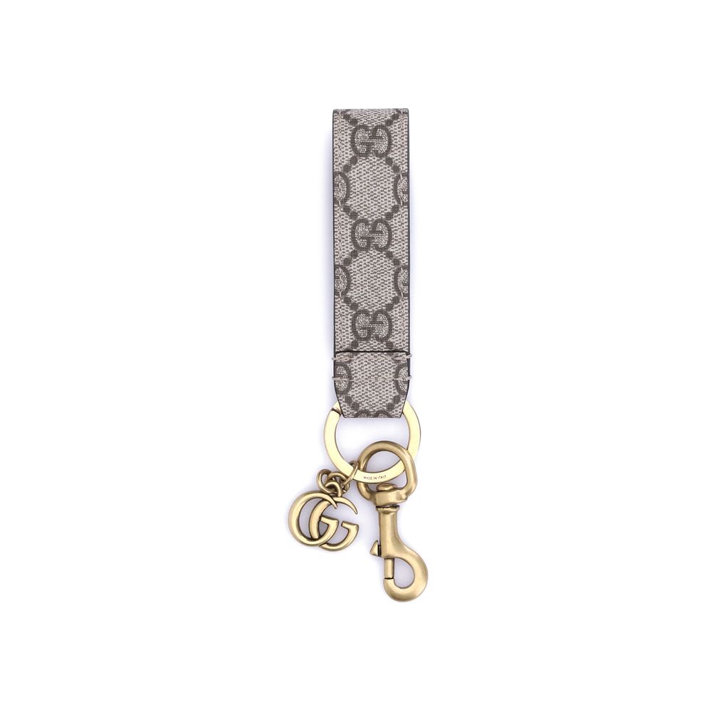 Gucci Beige Fabric Keychain