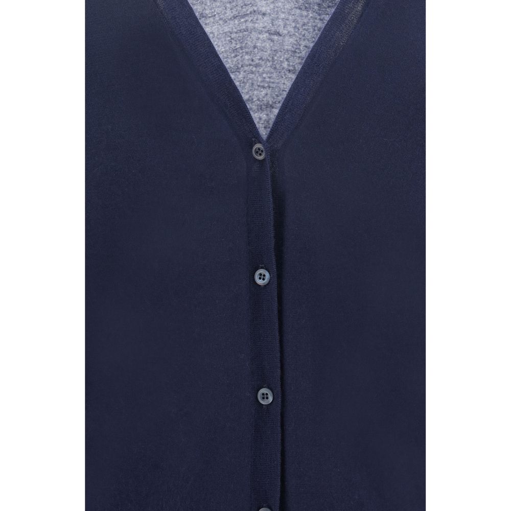 Prada Blue Cashmere Cardigan