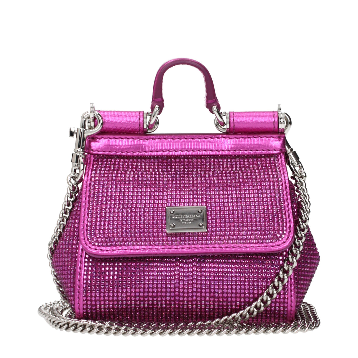 Dolce & Gabbana Pink Satin Handbag